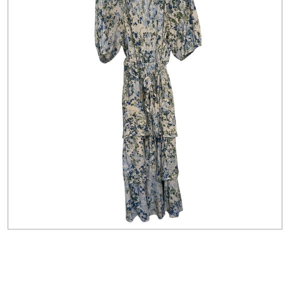 ELOQUII Elements Tiered Midi Dress With Tie - Women’s Plus Size 18 - Picture 8 of 9